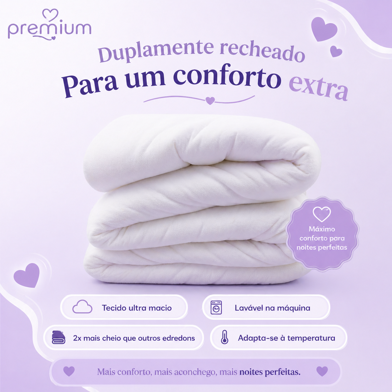 Premium™ Edredom Térmico 2 em 1 — vista frontal